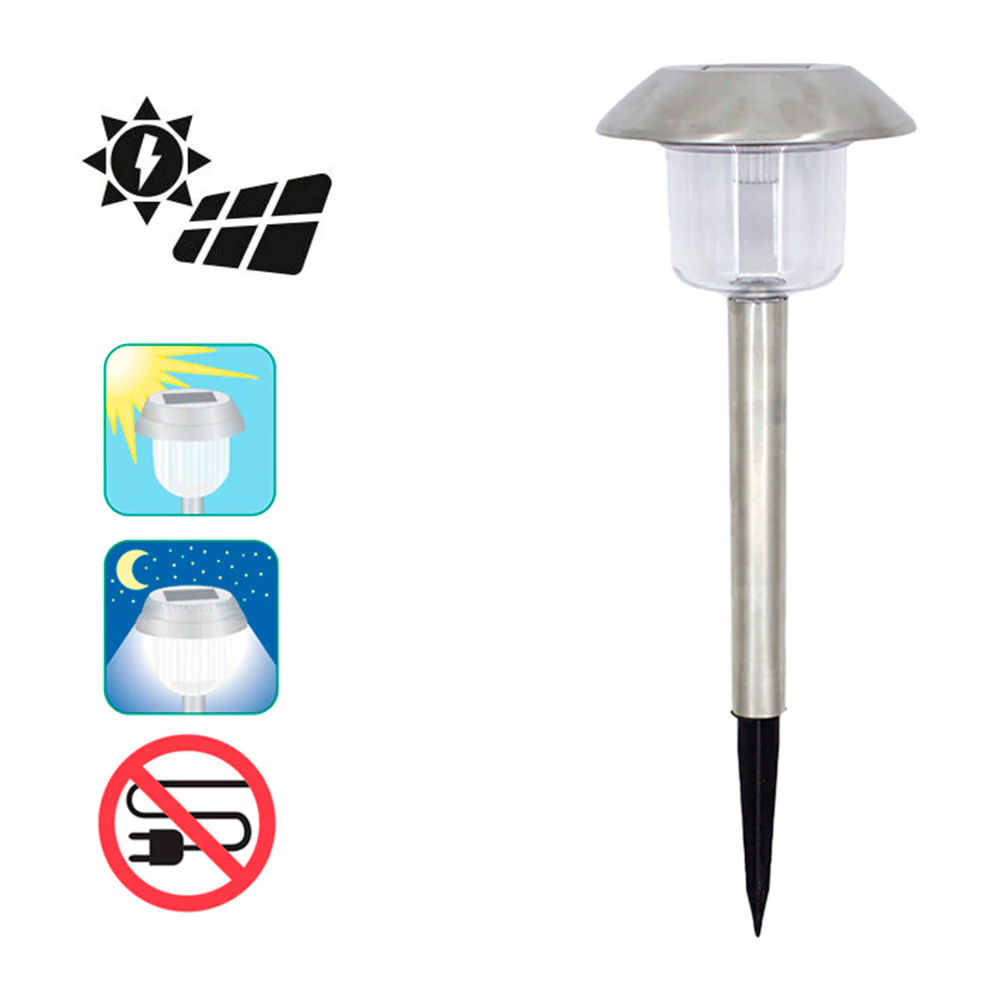 Lampara Solar Inoxidable - Imagen 2