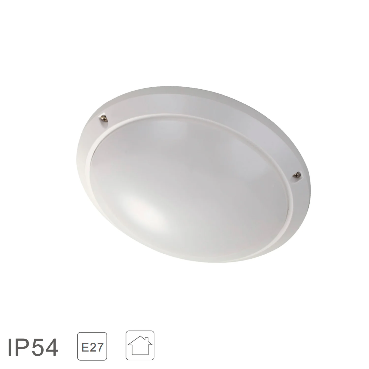 Lampara Plafon Interiores / Exteriores IP45 Portalamparas E27 Ø 27 x 9,5 cm. - Imagen 3
