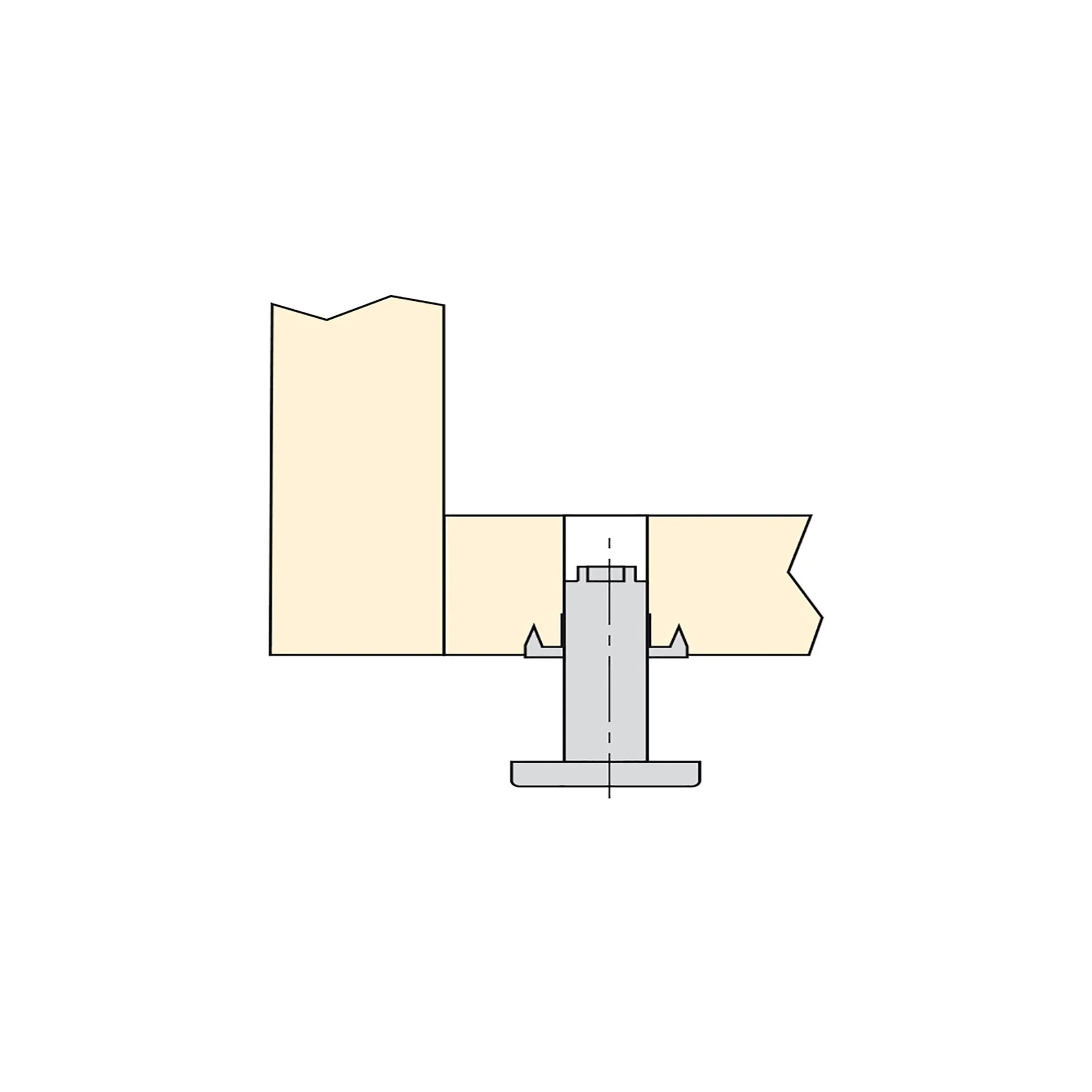Emuca Lote de 20 pies niveladores para mueble, regulación interior, M10, diámetro 23mm, altura 46mm, Acero y plástico - Imagen 4