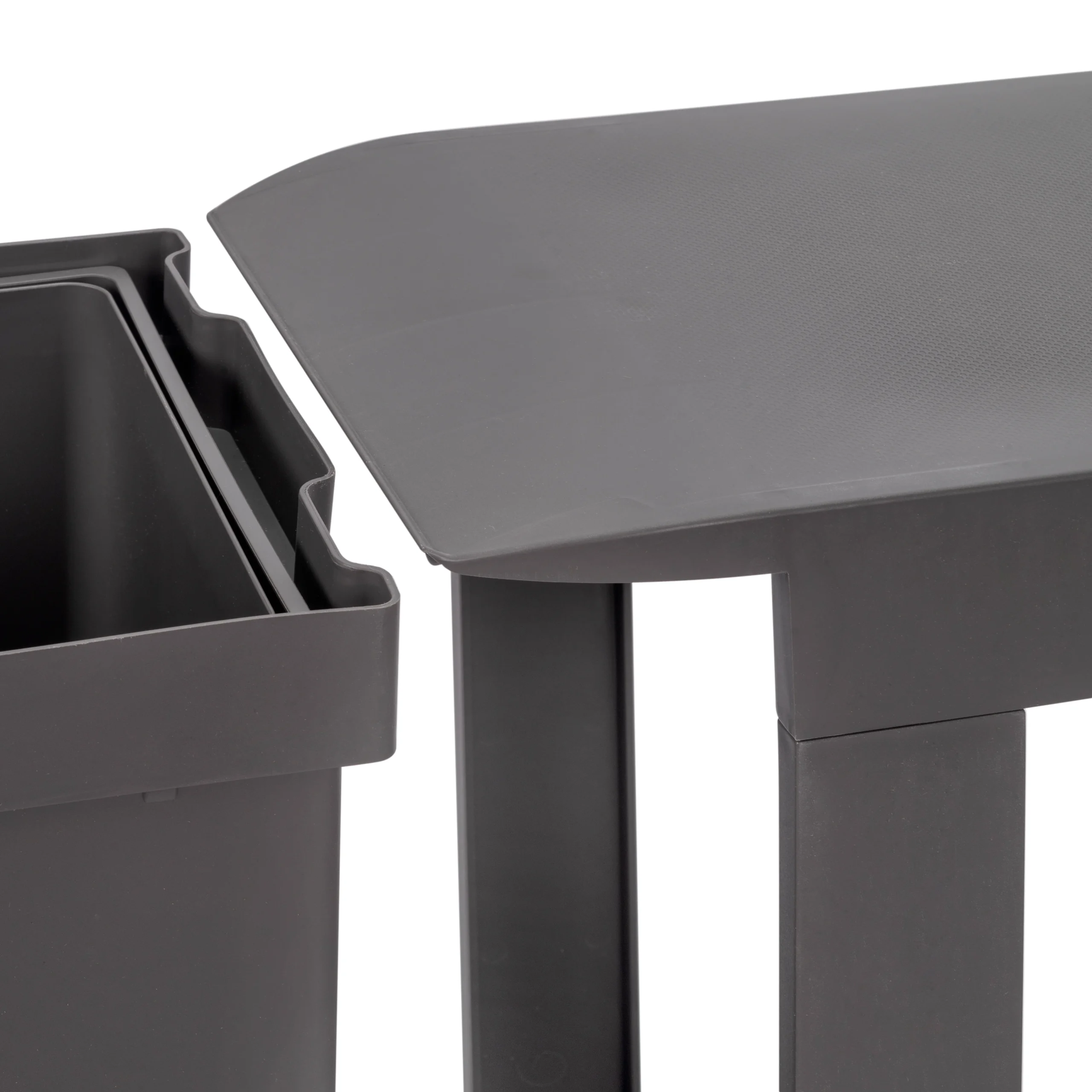 Emuca Contenedores de basura extraíble para cocina, 3 x 10L - Imagen 6