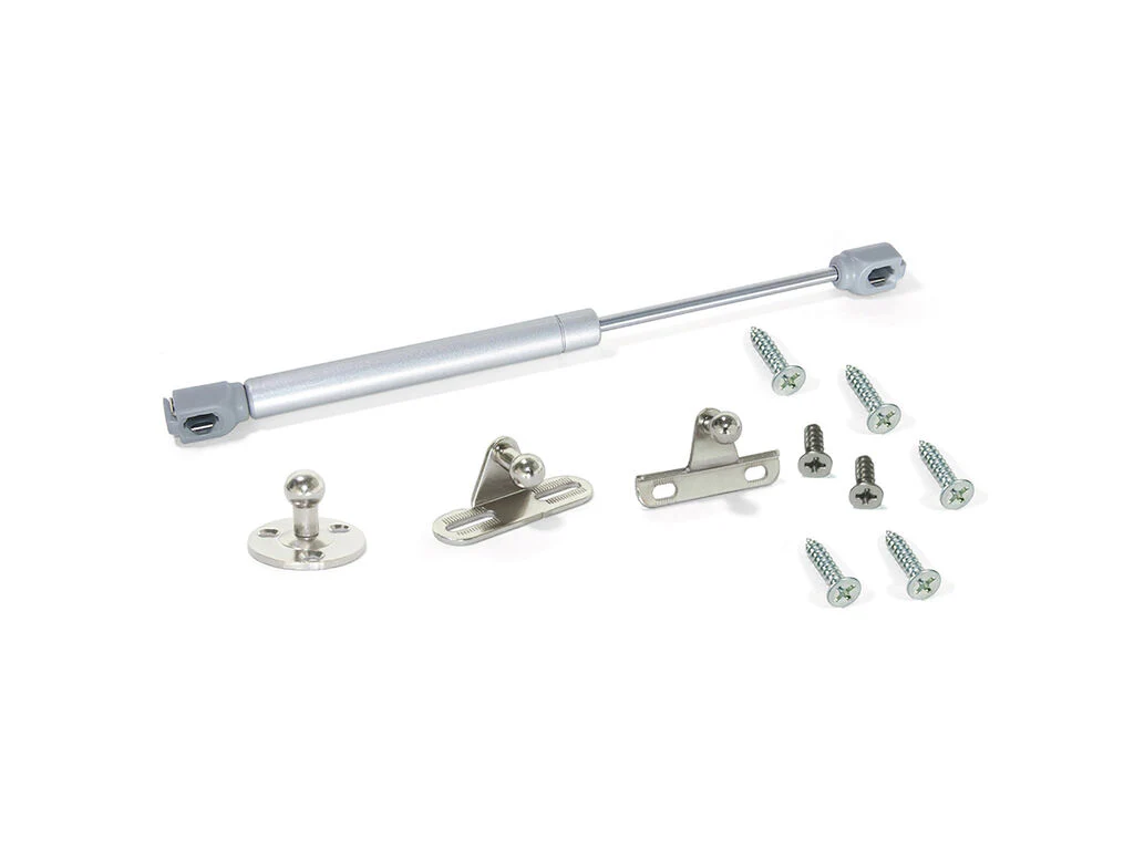 Emuca Lote de 10 pistones para puertas elevables H con enganches - Imagen 3